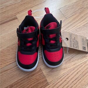 Nike Kids Black and Red Sneakers